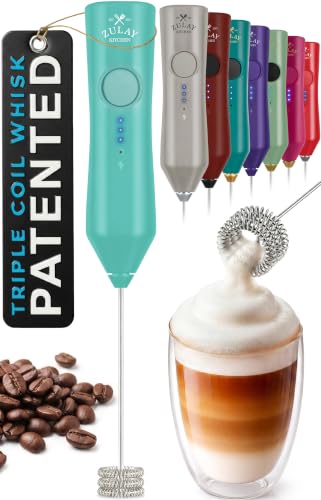 Rechargeable Milk Frother Handheld (ZK Dynamic Tornado Mint / Rechargeable Z1 Motor Max)