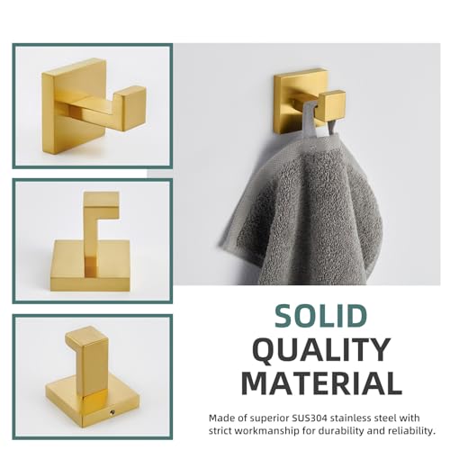 Brushed Dark Gold Towel Hook (1 Pack / Brushed Dark Gold)
