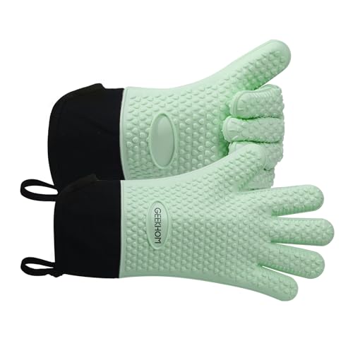 BBQ Gloves Heat Resistant Oven Mitts (2 Count)