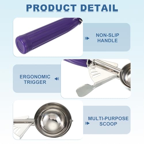 3 Pcs Cookie Scoops Ice Cream Scoop w