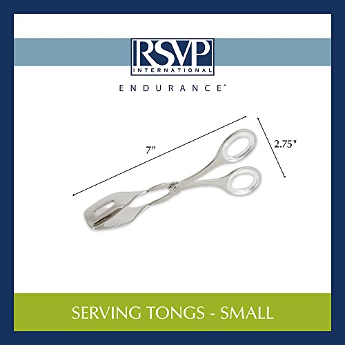 RSVP Endurance Small Stainless Steel Serving Tongs (Small)