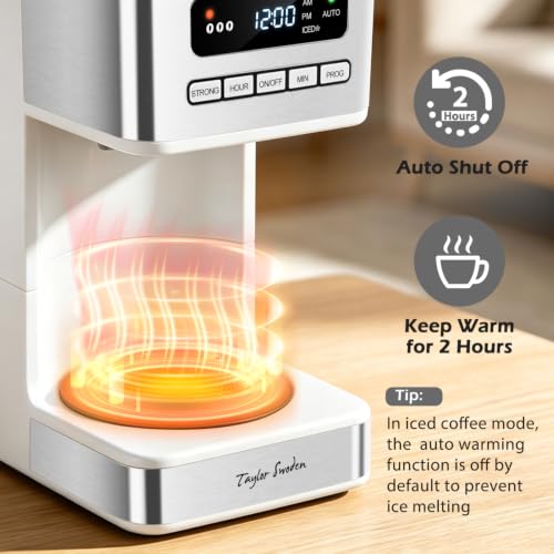 Programmable Coffee Makers 12 Cup (White)