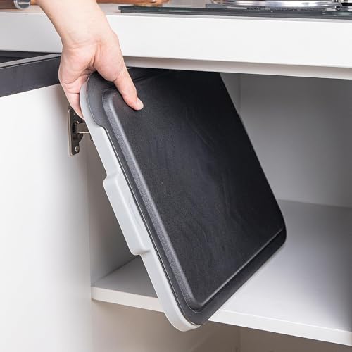 Upgraded Collapsible BBQ Prep Tub with Lid & Foldable Handle Stand