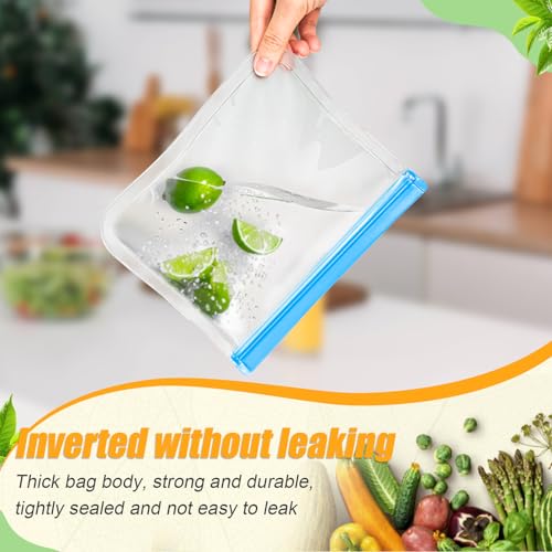 Reusable Silicone Food Storage Bags (10 Count)