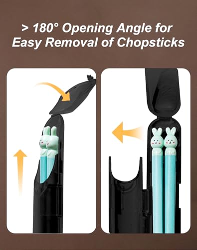 Chopsticks Storage Case 2 Pack (Black)