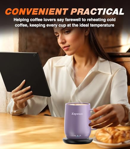 Self Heating Coffee Mug T2 (Lilac Violet / 16oz)