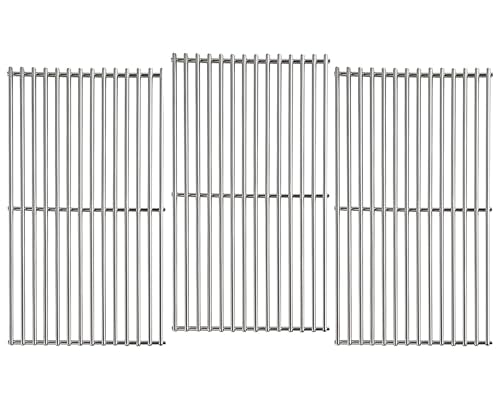 18 13 16" 7MM Solid Stainless Steel Cooking Grates Replacement Parts for Kitchen Aid 720 (18 13/16" x 10 1/2"（720-0826E）)