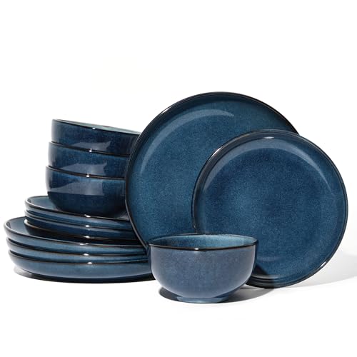 Stoneware Dinnerware Sets for 4 (Starry Blue / Set (12pcs))