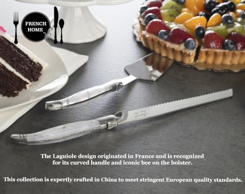Laguiole Connoisseur Faux Ivory Salad Servers (Ivory)