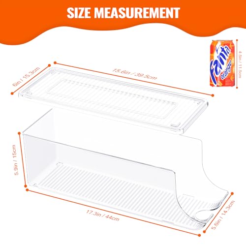 4 Pack Soda Can Organizer for Refrigerator (2 Count)
