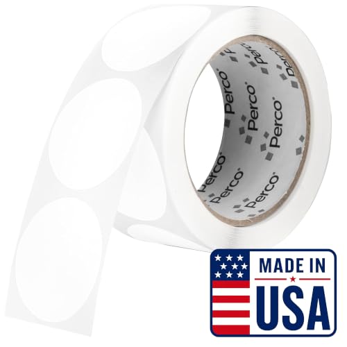 White Round Circle Dot Sticker 2 (White / 2 Inch)