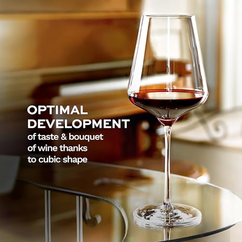 Quatrophil Bordeaux Wine Glasses Crystal (6 Pieces (1 Pack))