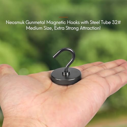 Magnetic Hooks (Gunmetal / 1.26 inches)