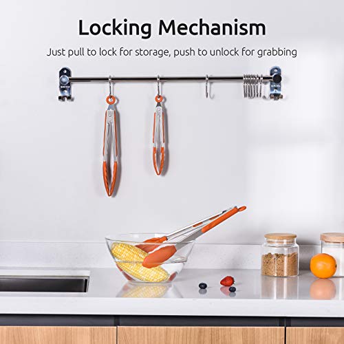 Kitchen Tongs for Cooking ((06) Orange)