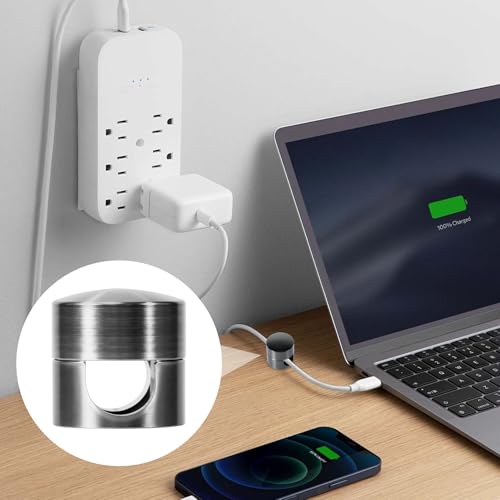 3 Sets Charger Holders for Cords (3 Sets / Matte Black, Black, Antique Copper)