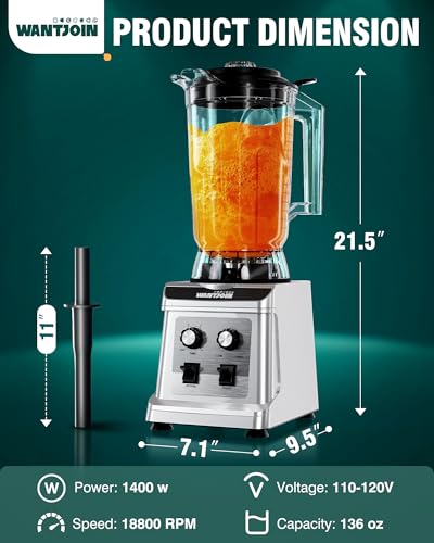 136oz Commercial Blender (Sliver / 138 oz)