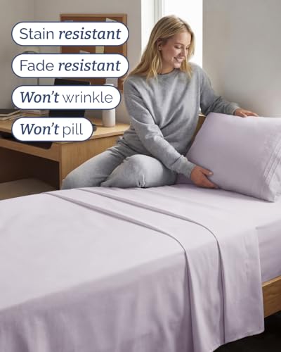 Twin XL 3 Piece Sheet Set (33 - Light Lavender / Twin XL)