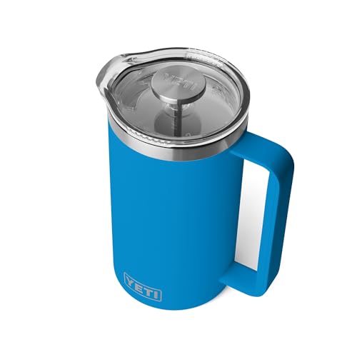 Rambler 34 oz. French Press Coffee Maker (34 Ounce / Big Wave Blue)