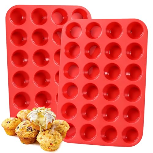 Silicone Mini Muffin Pan (24-Cup Mini)