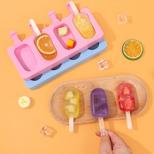 Popsicle Molds Set of 2 (Pink, Blue)