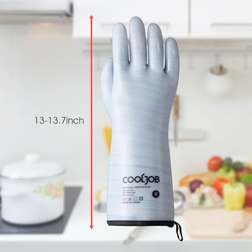 Heat Resistant Oven Gloves (Blue / Small)