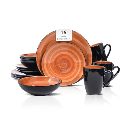 HomeVss Stoneware Sonoma 16pc Dinnerware Set