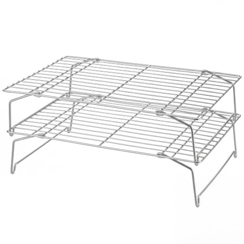 Cooling Rack Set of 2 (Silver / 16.5" x 11.4")