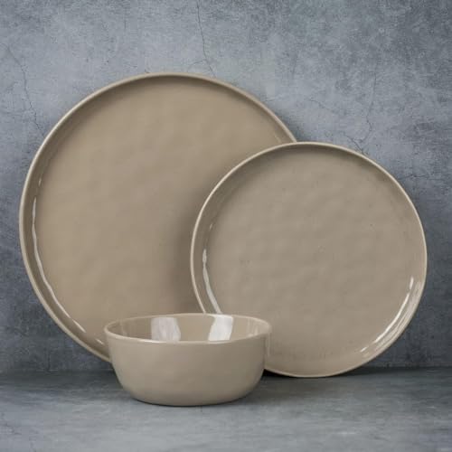 Mars Stoneware Dinnerware Set for 8 (Cinnamon Brown / Set(24pcs))