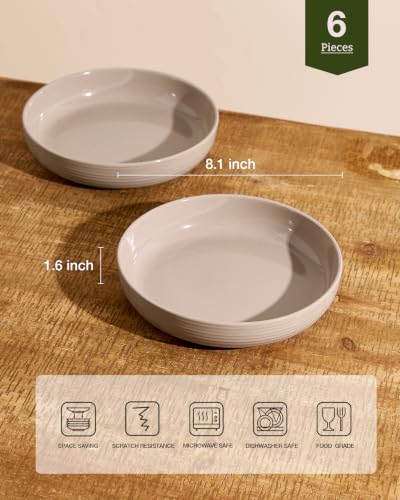 Milkyway 33 oz Pasta Bowls Set of 6 (Cinnamon Brown / Set of 6)