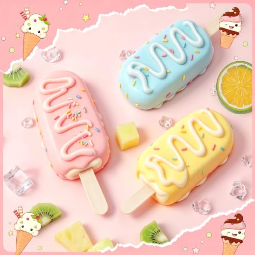 2 Pack Popsicles Molds (White)
