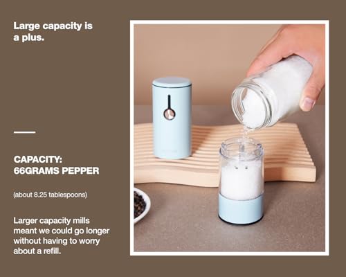 Electric Pepper Grinder and Salt Mill Set (2 Count)