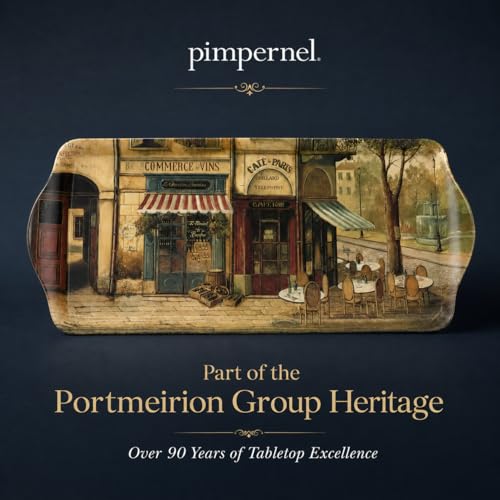 Parisian Scenes Melamine Rectangular Tray (15.1" x 6.5" x 1" / Parisian Scenes)