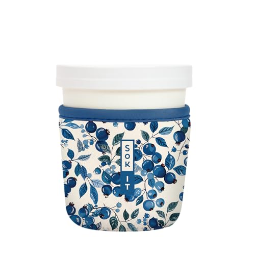 IceCreamSok Insulated Neoprene Cover (Blueberry Hill / Fits Tapered Pints)