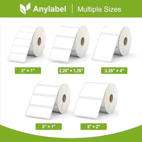 2" x 1" Direct Thermal Label (2" x 1" / 12 Rolls)
