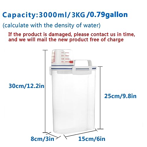 2 Pcs 5.5 LB Rice Storage Container (2 Pack)