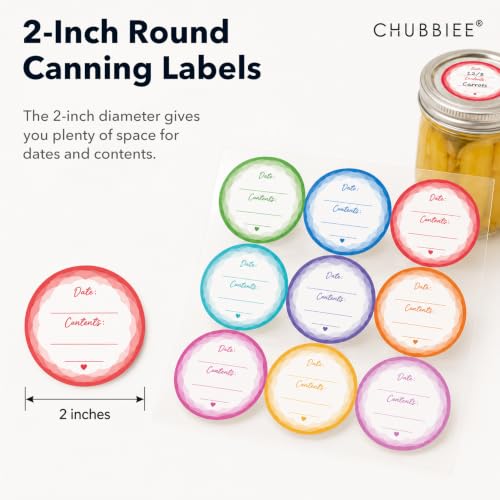 2" Mason Jar Canning Labels (Garden Flowers)