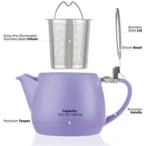 Pluto Porcelain Small Teapot Violet (Violet)