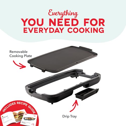 Deluxe Everyday Electric Griddle (Red)