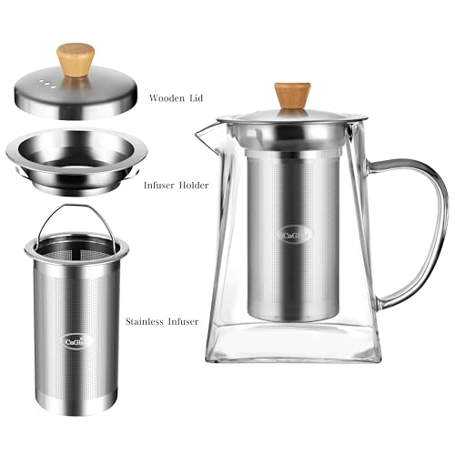 Glass Teapot with Infuser (24oz(700ml))