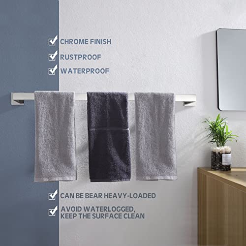 32 Inch Single Towel Bar (Polished Chrome / 32-Inch)