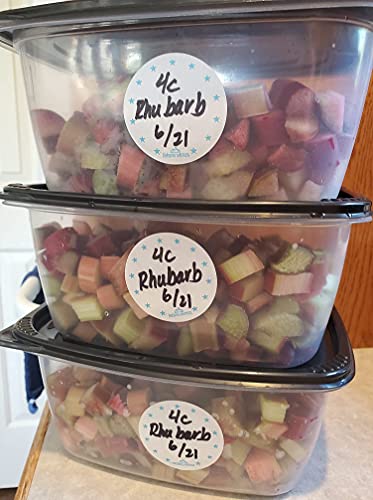 Dissolvable Food Labels for Canning (Teal Round)