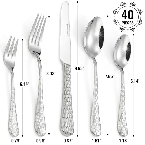 Stainless Steel Flatware (Hammer Design)