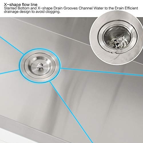 30 Inch Drop In Kitchen Sink Workstation (30"x 18" x 10" / Stainless Steel)