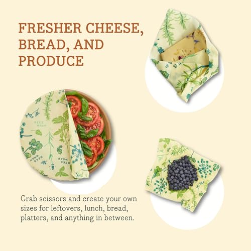 Vegan Beeswax Wrap Roll (Vegan Herb Garden)
