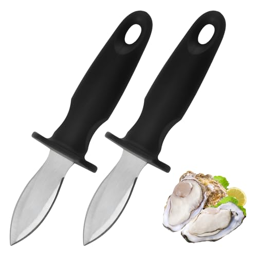 Oyster Knife Shucker Oyster Shucking Tool Perfect for Opening Clams (2 Pack)