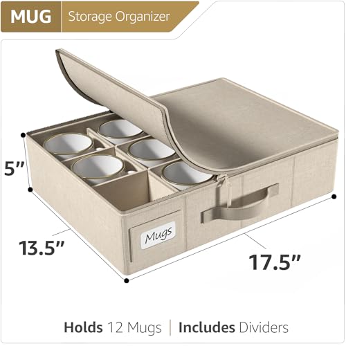 Coffee Mug Storage (Beige / 1 Piece Mug Storage)