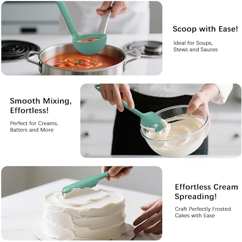 Silicone Kitchen Cooking Utensils Set (14 Count)