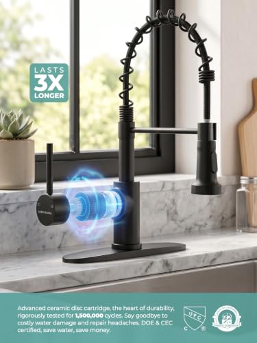 Touchless Kitchen Faucet (Matte Black)