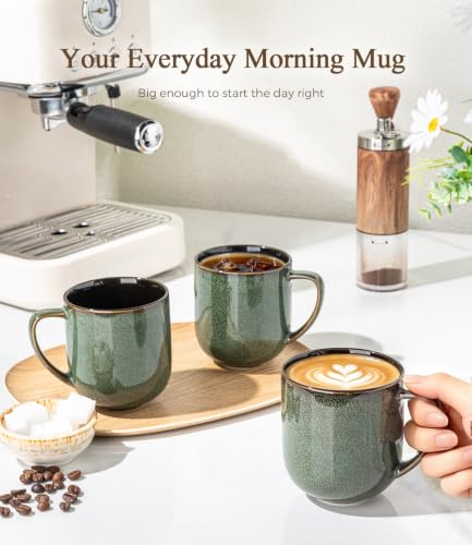 Ceramic Coffee Mugs Set of 6 (reactive glaze-3 / set of 6)