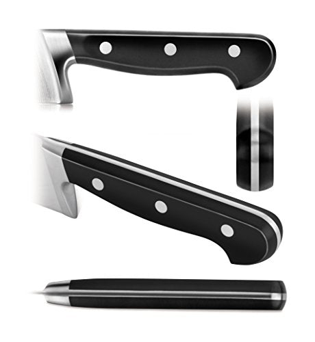 V2 Series 59182 German Steel Forged Chef Knife (9.5" / Black)